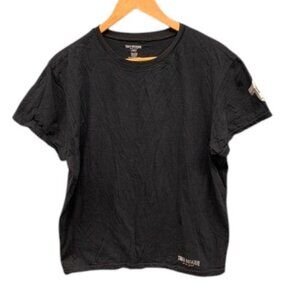 True Religion Logo Cotton T Shirt Women’s Black Short Sleeve Casual Top Size‎ L